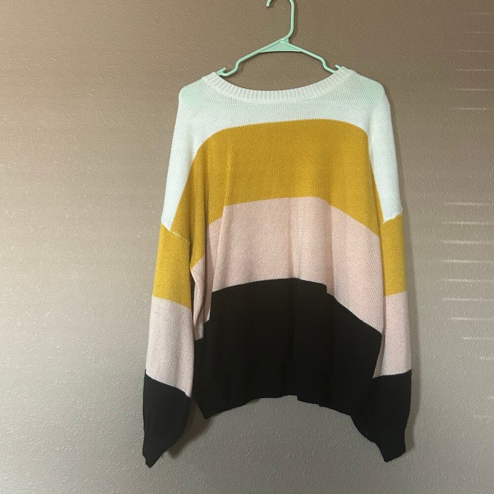 Off The Shoulder Oversized Sweater - Large